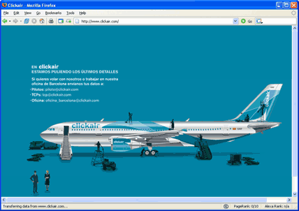Clickair website