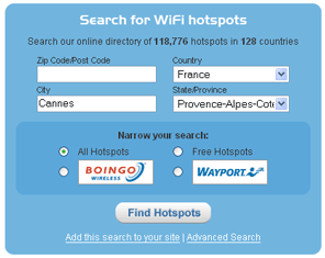 Hotspot search engine