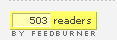 500 feedburner readers