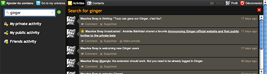 Netvibes Ginger